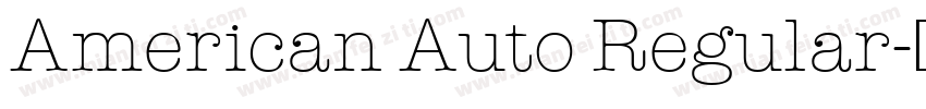 American Auto Regular字体转换
